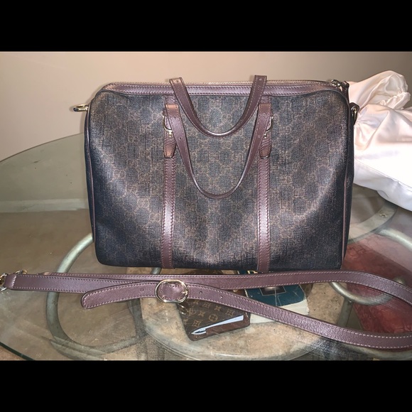 gucci supreme boston bag